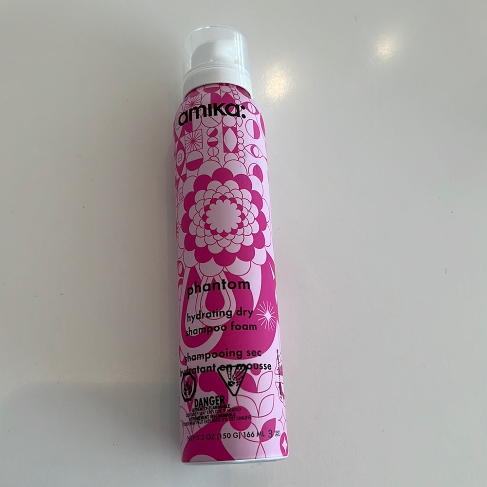 Amika phantom hydrating dry shampoo foam
